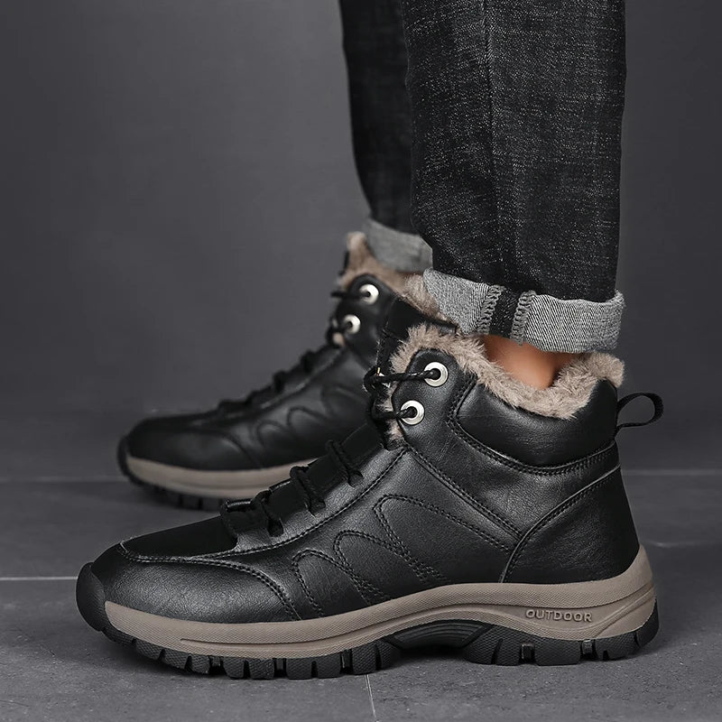 Bota Masculina de Inverno em Couro Legítimo - Rumble