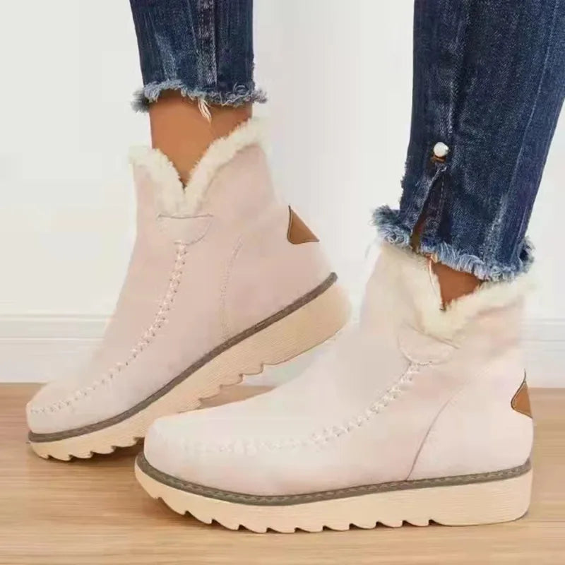 Bota Feminina de Inverno em Couro Legítimo - Snow