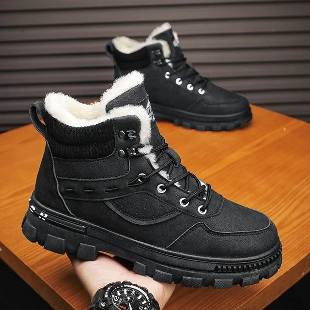 Bota Masculina de Inverno em Couro Legítimo - Ragna