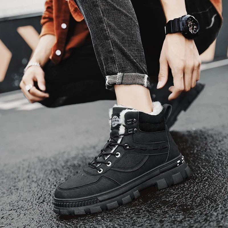 Bota Masculina de Inverno em Couro Legítimo - Ragna