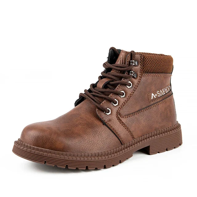 Bota Masculina de Inverno em Couro Legítimo - Smash