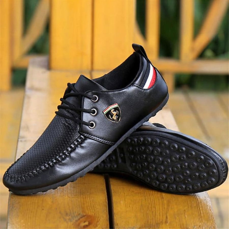 Sapato Oxford Casual de Couro Legítimo - Escuderia Black Ferri